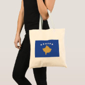 Kosovaarse vlag tote bag (Voorkant (product))