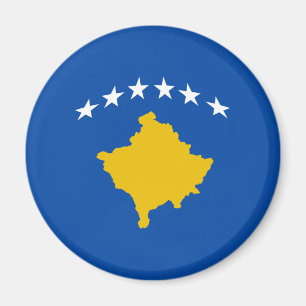 Kosovo Fisheye Flag Magnet Magneet