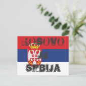KOSOVO JE SRBIJA BRIEFKAART (Staand voorkant)