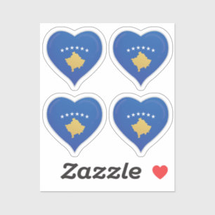 Kosovo liefdesvlag trots sticker
