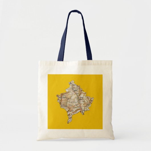 Kosovo Map Bag Tote Bag (Voorkant)