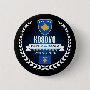 Kosovo Ronde Button 5,7 Cm