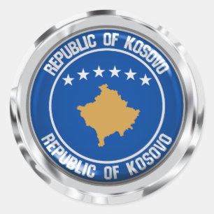 Kosovo Round Emblem Ronde Sticker
