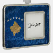 Kosovo Verzilverd Kader Ornament (Rechts)