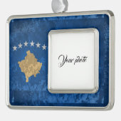 Kosovo Verzilverd Kader Ornament (Links)