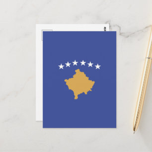 Kosovo vlag briefkaart