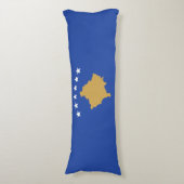 Kosovo-vlag Lichaamskussen (Voorkant Verticaal)