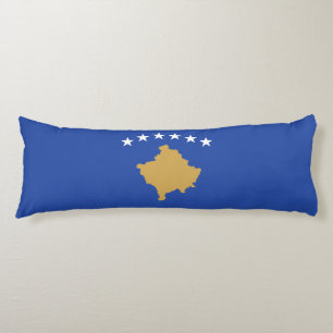 Kosovo-vlag Lichaamskussen