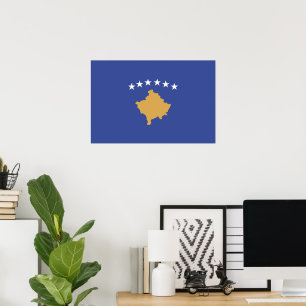 Kosovo vlag poster