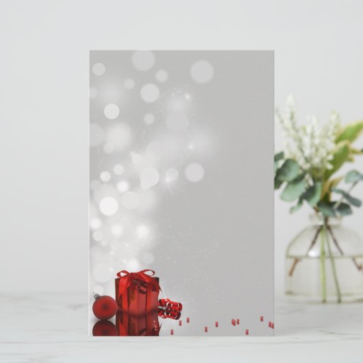 Kostbaar kerstcadeau - briefpapier (Staand voorkant)