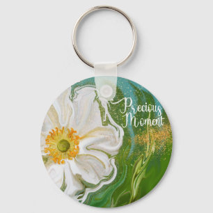 Kostbaar moment - Anemone bloem power Sleutelhanger
