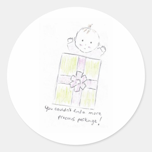 Kostbaar pakket ronde sticker (Voorkant)