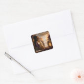 Kostbaar Vierkante Sticker (Envelop)