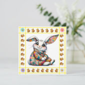 Kostbare Baby Dieren Thema - Uitnodiging (Staand voorkant)