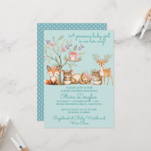 Kostbare bosdieren Baby Shower