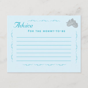 Kostbare Bundel Jongen Baby Shower Informatiekaartje