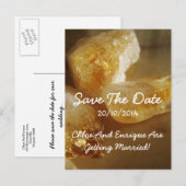 Kostbare Edelstenen Fotobruiloft Save the Date Aankondigingskaart (Voorkant / Achterkant)
