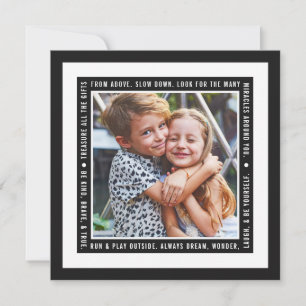 Kostbare Geschenken Zwart Foto Feestdagenkaart