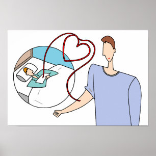 Kostbare levens verbonden door harten. poster