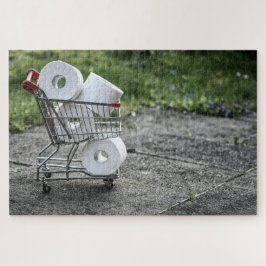Kostbare papierwinkel voor toiletpapier legpuzzel