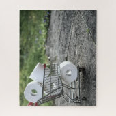 Kostbare papierwinkel voor toiletpapier legpuzzel (Verticaal)