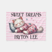 kostbare zoete dromen fleece deken (Voorkant (Horizontaal))