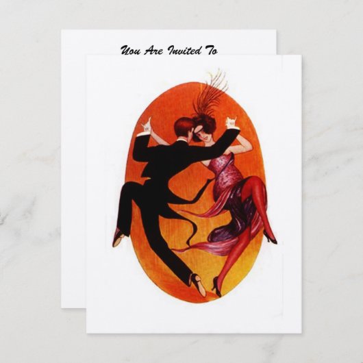 KOSTPARTIJMASQUERADE BALL INVITATION KAART (Voorkant / Achterkant)