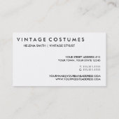  kostudeerontwerper/ kledingwinkel visitekaartje (Achterkant)