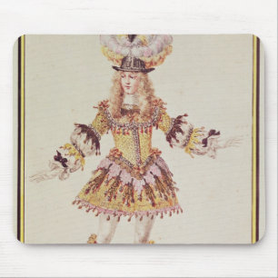 kostumeontwerp voor mannelijke danseres, c.1660 muismat