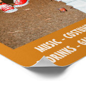 Kostuum Halloween Party, bewerkbaar Halloween Poster (Hoek)