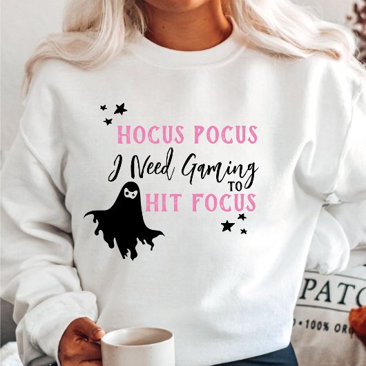 Kostuum Hocus Pocus Ik heb gaming nodig om de focu Trui