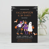 Kostuum Kinder Halloween Invitation Kaart (Staand voorkant)