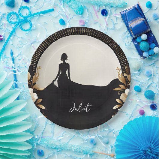 Kostuum Mannen Tuxedo Bold Zwart Stropdas Vrijgeze Papieren Bordje (Feest)