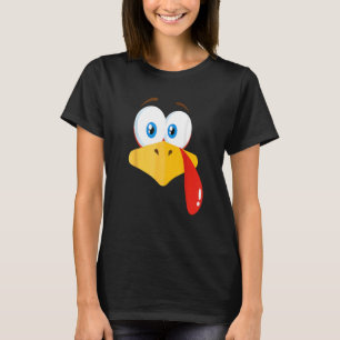 Kostuum Thanksgiving 2 Turkije Face Pilgrim T-shirt