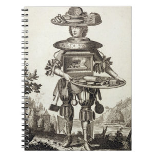 Kostuum voor een bankkoek, pub. door Gerard Valck  Notitieboek