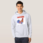 Kostuum Waterverf Rooster Hoodie (Voorkant volledig)