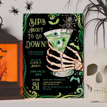 Kostuums en cocktails Eyeball Martini Halloween