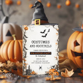 Kostuums en Cocktails Griezeldagfeest Feestdagenkaart