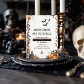 Kostuums en Cocktails Griezeldagfeest Feestdagenkaart