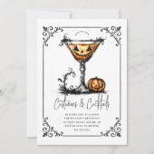 Kostuums & Martinis Halloween Party Kaart (Voorkant)