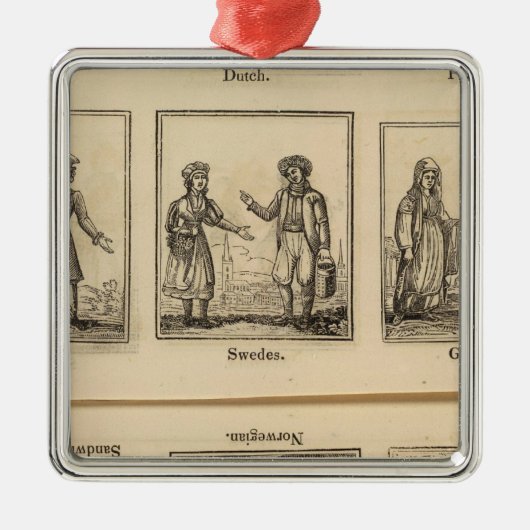 kostuums metalen ornament (Voorkant)