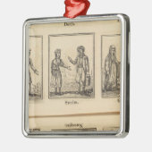 kostuums metalen ornament (Links)