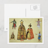 Kostuums van de 17e en 18e eeuw, bord 56 briefkaart (Voorkant / Achterkant)