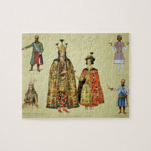 Kostuums van de 17e en 18e eeuw, bord 56 legpuzzel