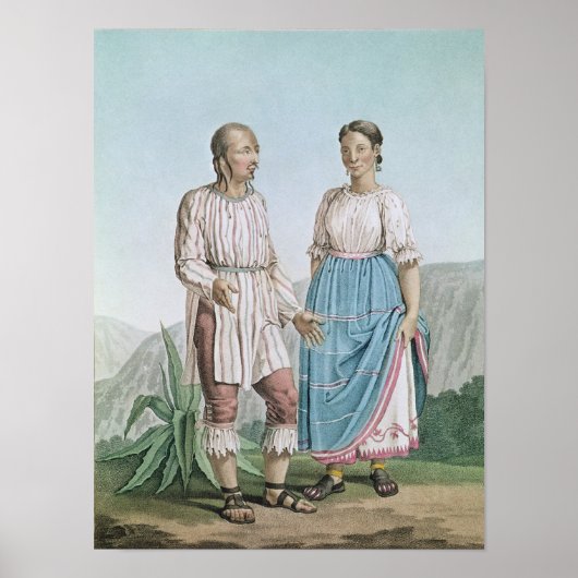 Kostuums van de Indiërs van Michouacan Poster (Voorkant)