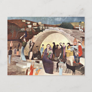 Kosztka - Mary's Well in Nazareth Briefkaart