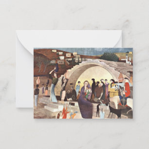 Kosztka - Mary's Well in Nazareth Notitiekaartje