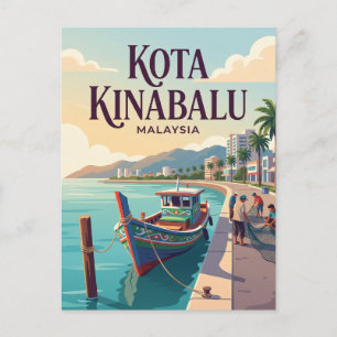 Kota Kinabalu Maleisië Briefkaart