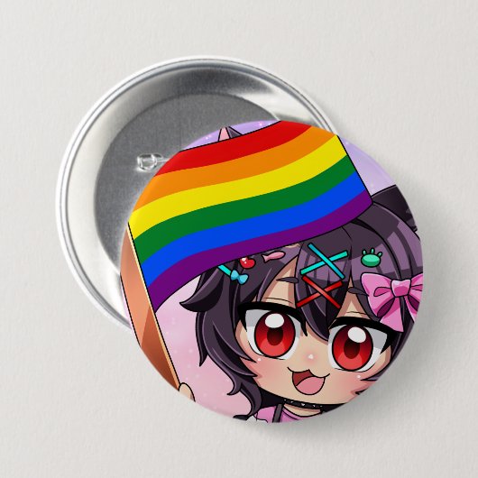 Kota Pride Pin Ronde Button 7,6 Cm (Voorkant /achterkant)