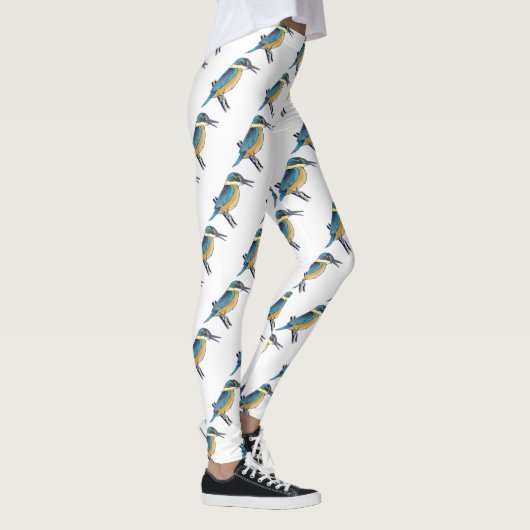 Kotare Kingfisher NZ BIRD Leggings (Rechts)